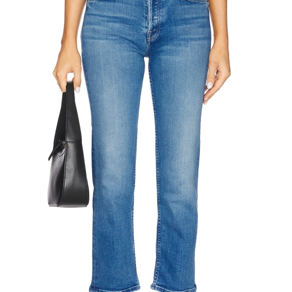 MOTHER Straight Leg Blue Jeans